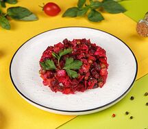 Винегрет с шампиньонами