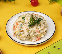 Оливье с курицей