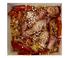 Рис с беконом