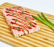 Суши-пицца с курицей