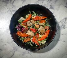 Салат с цыпленком и болгарским перцем