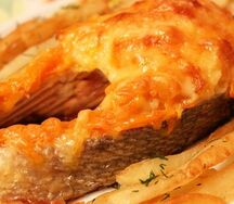 Кета запеченная и цветная капуста