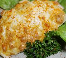 Горбуша, запеченная под сырной корочкой