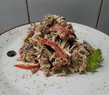 Салат Мясной с овощами