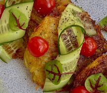 Постные драники с овощами