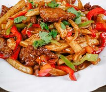 Фри с мясом