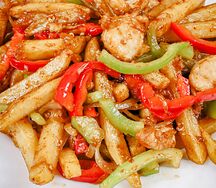 Фри с курицей