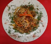 Свинина с овощами