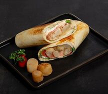 Шаурма с курильским гребешком