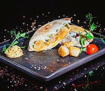 Закрытый бургер с гребешком