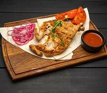 Шашлык из цыпленка-корнишон