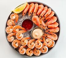 Ассорти тигровых и северных креветок