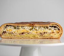 Kurnik mini с копчёной рыбой и рисом 