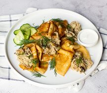 Блины с рваным мясом