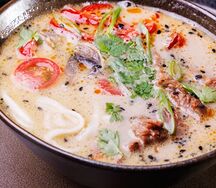 Том кха с мясом бычка