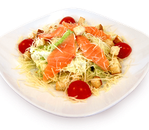 Цезарь со слабосоленой семгой