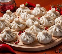 Хинкали с говядиной и свининой 3 шт