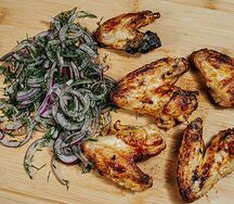 Куриные крылышки на мангале