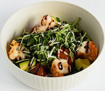 Руккола с креветками