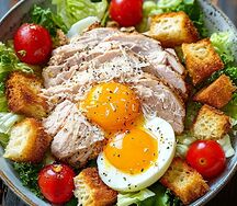Салат Цезарь с курицей
