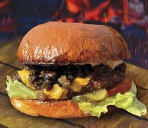 Бургер с грибами