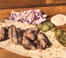 Цыпленок BBQ на углях