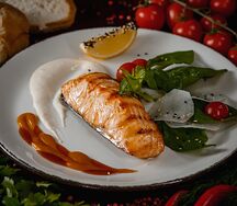 Стейк из лосося