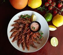 Жареные креветки Северные