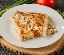 Блин с курицей с грибами