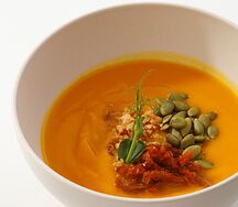 Крем-суп из тыквы с семечками