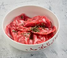 Вареники с вишней и мятой