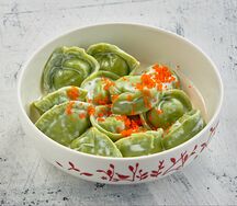 Пельмени с лососем и треской