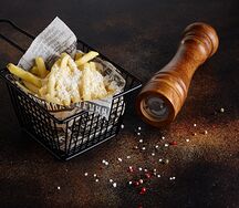 Фри с пармезаном и трюфельным маслом