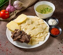 Хинкал тонкий с говядиной