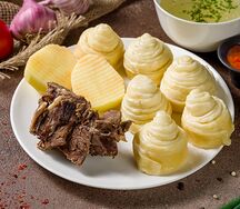 Хинкал слоеный с говядиной