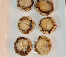 Грибы с сыром на мангале