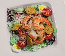 Цезарь с королевскими креветками
