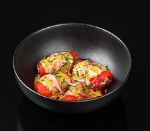 Печеные перцы кимчи с копченым маслом