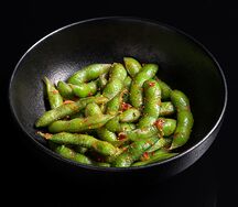 Бобы эдамамэ с чили