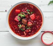 Борщ с телятиной