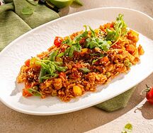 Рис по-азиатски с морепродуктами