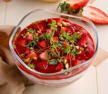 Десерт с клубникой без сахара