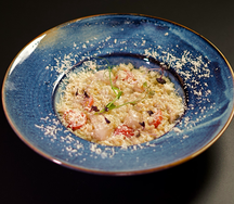 Птитим с морскими гребешками