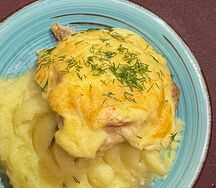 Куриная отбивная с сыром