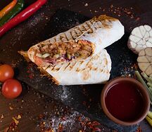 Донер с курицей в обычном лаваше