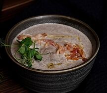 Крем-суп грибной с панчеттой