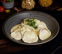 Равиоли с курицей и грибами