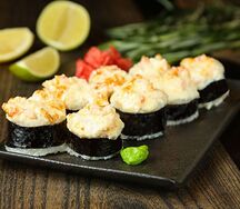 Запеченный ролл с Мидиями