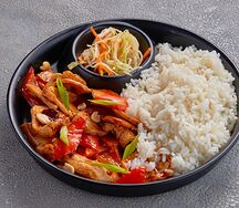 Рис с цыплёнком гунбао