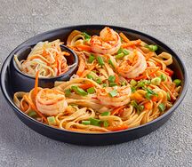 Вок-лапша с креветками